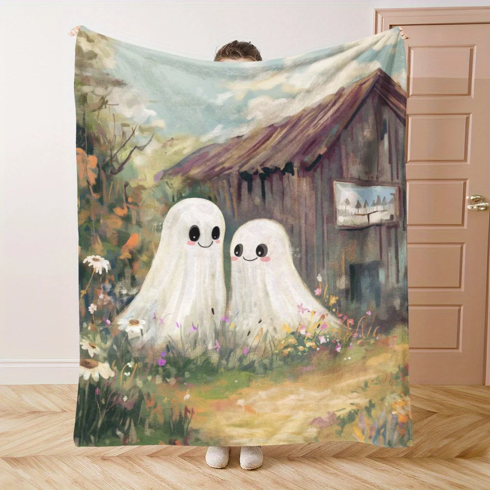 Retro Cinema Movie Night Blanket Classic Popcorn Film Ticket Film Slate Flannel Throw Blanket  Perfect Gift for Movie Fans