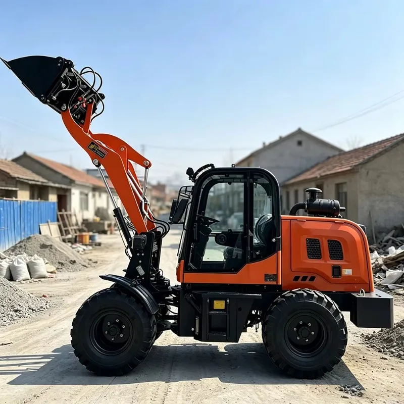 Customized Cheap Mini Wheel Loaders 1.2ton Articulating Front End Loader Small Diesel Loader Best Price