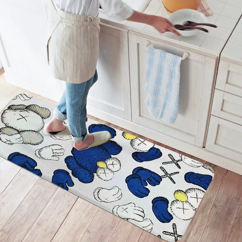 

Sleeping Room Rugs S-Kawss Kitchen Carpet for Entrance Door Bathmat Washable Non-slip Kitchen Rug Anime Carpet Bathroom Carpet