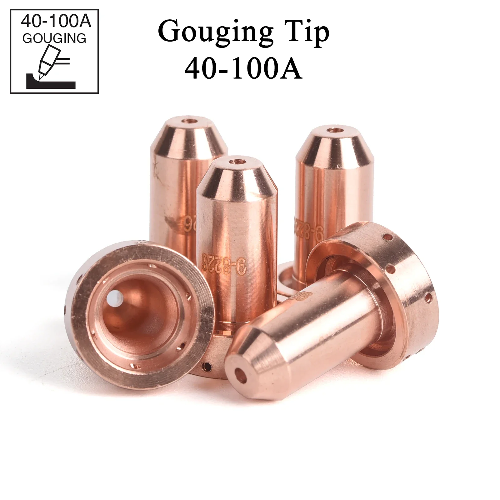 

5/10Pcs Plasma Tips Gouge Tip 9-8226 9-8228 Fit Thermal Dynamics SL60 SL100 Plasma Cutter Torch