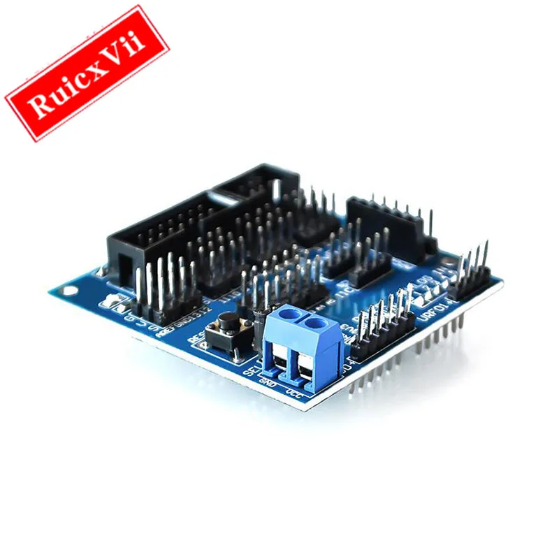 Placa de expansión de escudo de Sensor V5.0 para arduino, bloques de construcción electrónicos, accesorios de robot, placa de expansión de escudo de Sensor V5