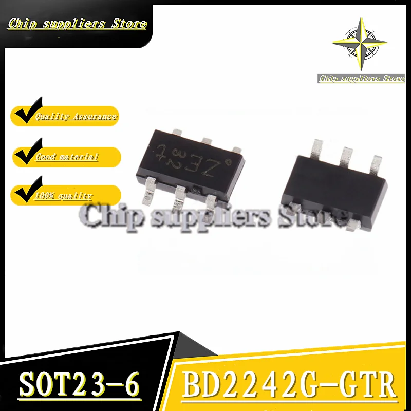 10PCS-50PCS// BD2242G-GTR SOT-23-6 BD2242G SOT23-6 2242G Power Management Switch IC Nwe original 100%quality