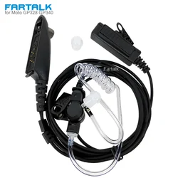 Acoustic Tube Earpiece Headset Mic for MOTOROLA HT750 HT1250 GP328 GP329 GP340 GP380 MTX850 PRO5150 Walkie Talkie Two Way Radio