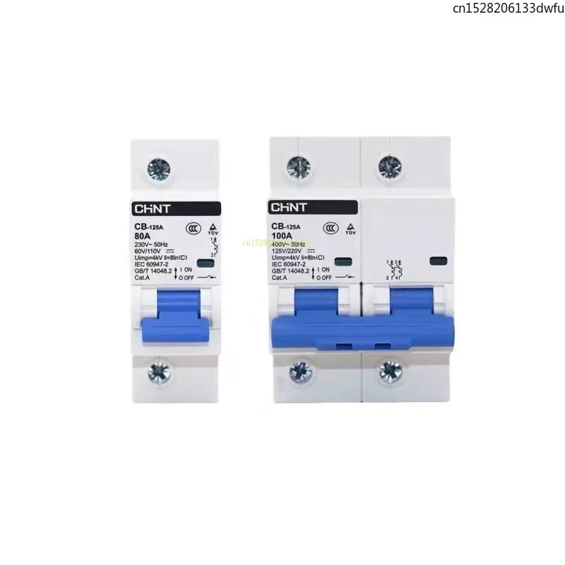 CHINT DC CB-60 CB-125 Circuit Breaker MCB Photovoltaic Electric Vehicle CB-60A 1P 2P 16A 63A 125A DC 12V 24V 36V 48V 110V 220V