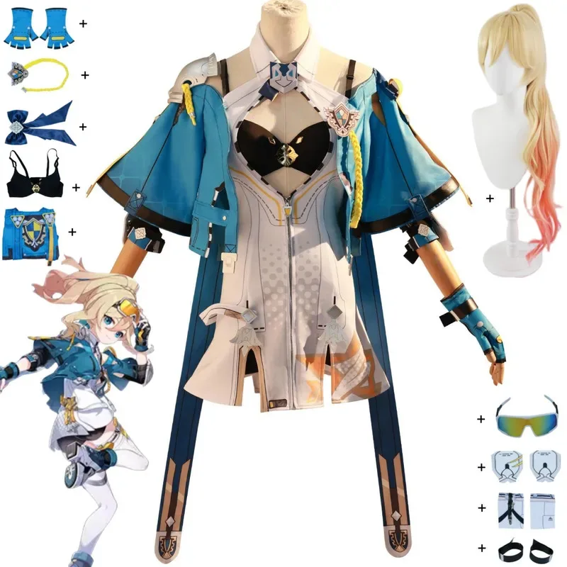 ชุดคอสเพลย์บิแอนก้า อตาเกินา จากเกม Honkai Impact 3 ชุดยุคเด็ก ชิคคาซัล ดูราันดัล พร้อมวิกผมครบชุด ชุดแฟนซีเซ็กซี่สำหรับงานคาร์นิวัล