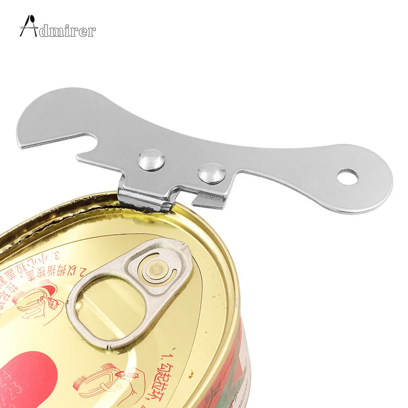 Multifunction Can Opener Stainless Steel Safety Side Cut Manual Tin Professional Ergonomic Jar Tin Opener Cans Kitchen Tool