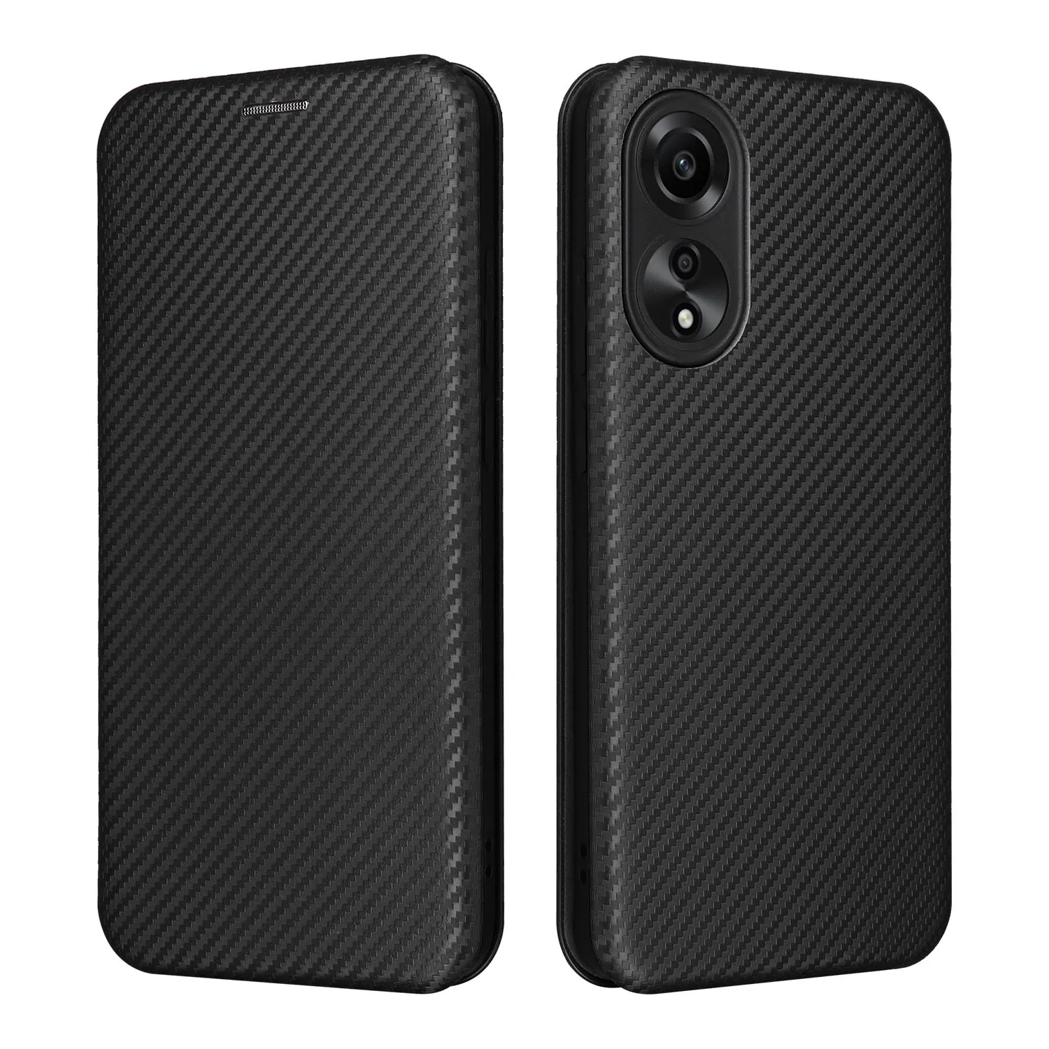 

For OPPO A78 4G CPH2565 6.43inch Flip Case Luxury Carbon Fiber SKIN Leather BOOK Full Cover For OPPO A78 4G A 78 A7 8 Phone Bags