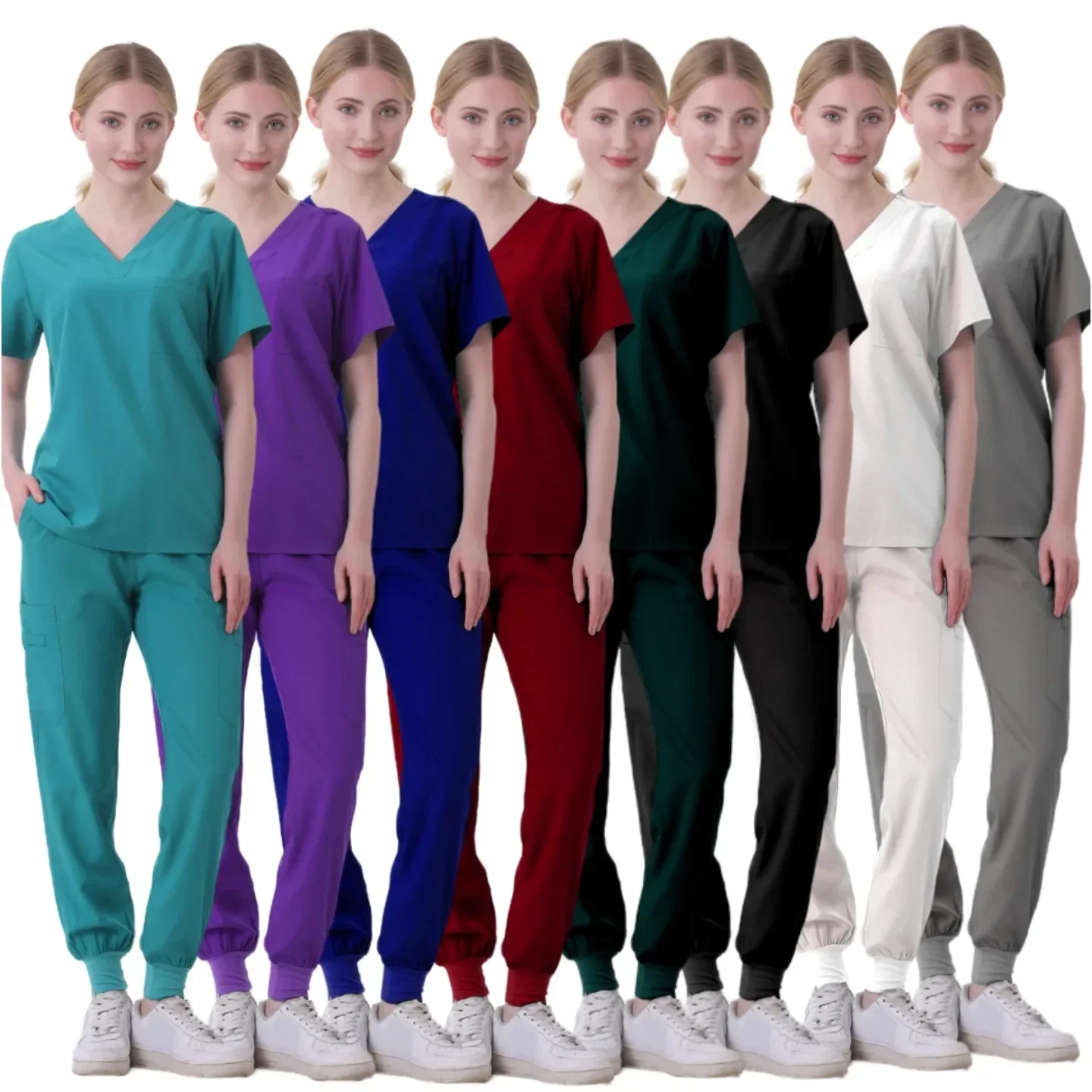 Commercio all'ingrosso sala operatoria uniforme medica scrub ospedale lavoro scrub Set forniture mediche infermiera chirurgia dentale tuta abbigliamento da lavoro