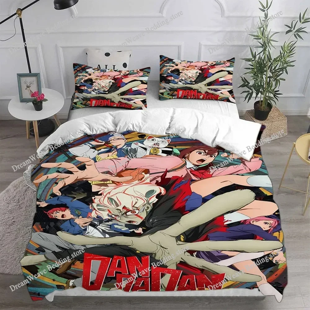 

DAN DA DAN Luxury Bedding Set Japan Anime Cartoon Duvet Cover Set Comforter Bedspread Twin Single Size Printed Home Textile741