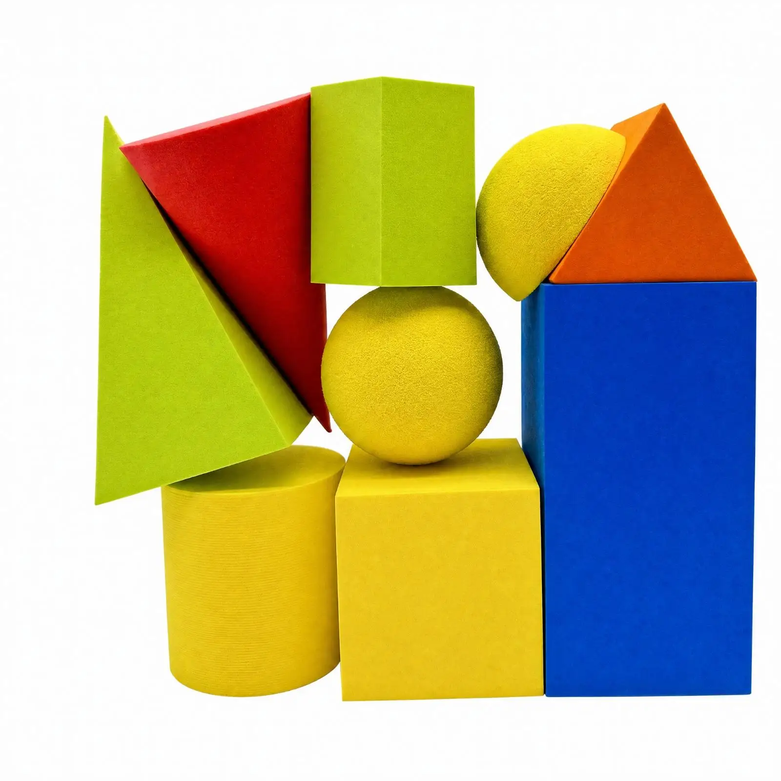 Lightweight EVA Shape Blocks for Children 9 Piece Stacking Building Toys for Preschool Learning Fine Motor Skills
