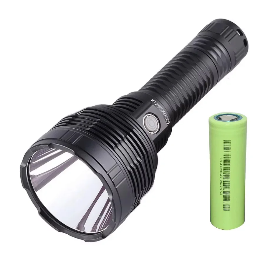 Convoy L8 SBT90.2 Powerful LED Flashlights Max 6400LM Searchlight Lights by 26800 Battery for Camping Hiking Self-defense