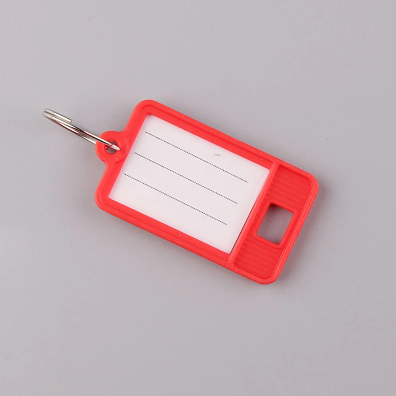 Plastic Label Keychain Luggage Tag Hotel Number Tag Number Plate Colorful Classified Key Ring Wholesale