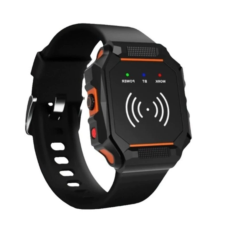 [NEW!A25P】 Wearable UHF RFID Watch Reader 902-928Mhz For Warehouse Laundry Management Wireless Bluetooth Wristband Tag Reader