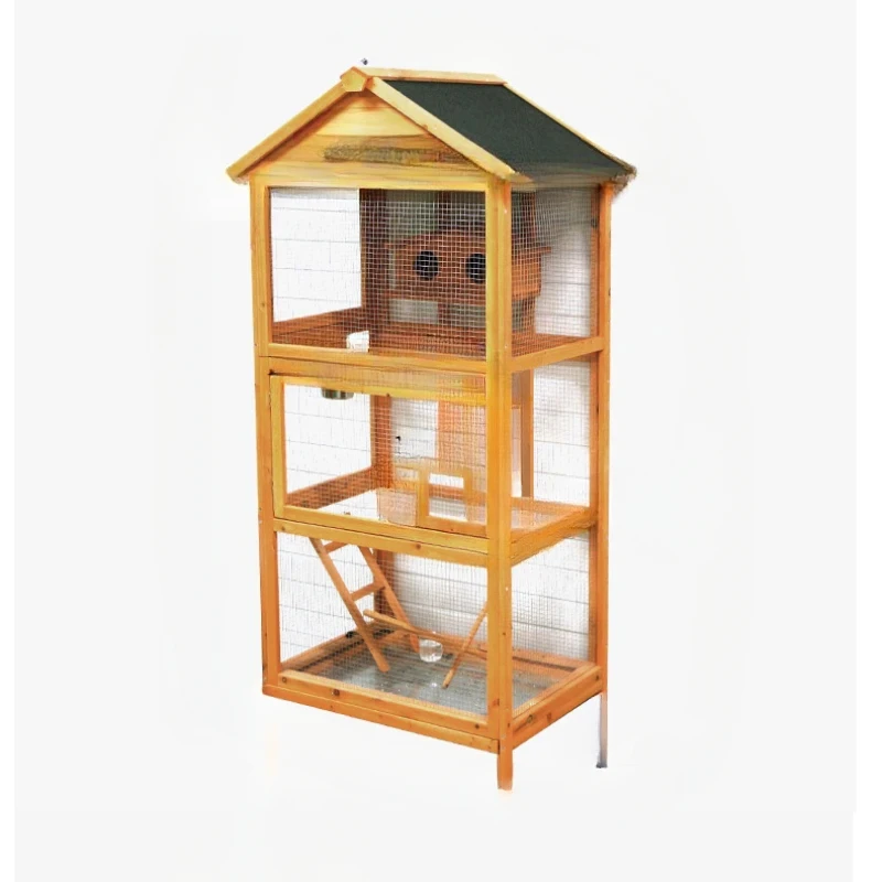 

Modern Parrot Bird Cage Wooden Large Outdoor Passaros Bird House Feeder Canarios Maisons Petits Animau Pet Furniture