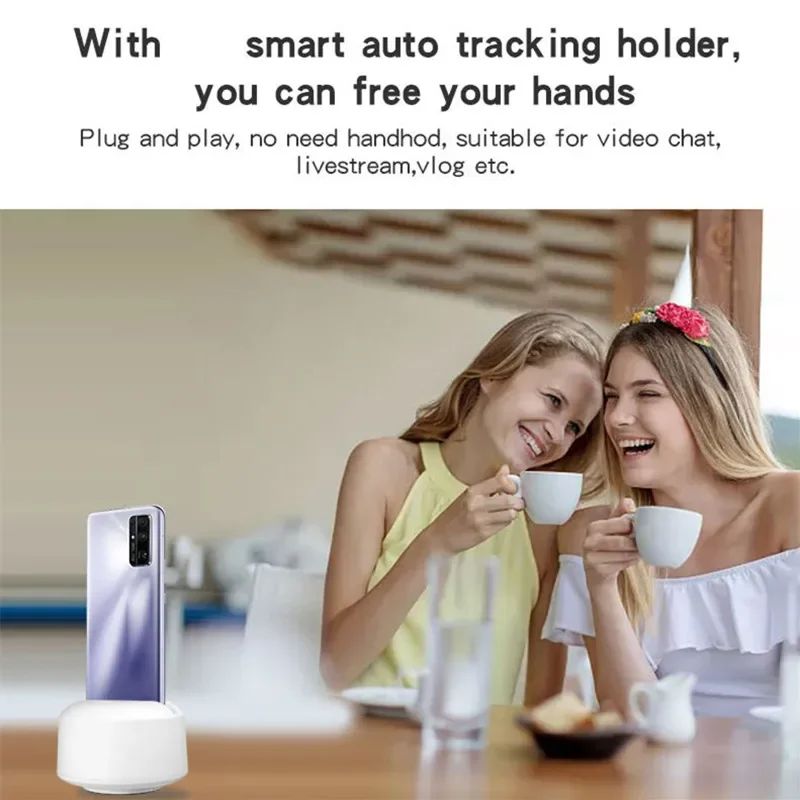 360 درجة الدورية الذكية عموم إمالة حامل هاتف كائن تتبع ذكي تتحرك كاميرا الإنسان التعرف على الوجه Selfie الوقوف