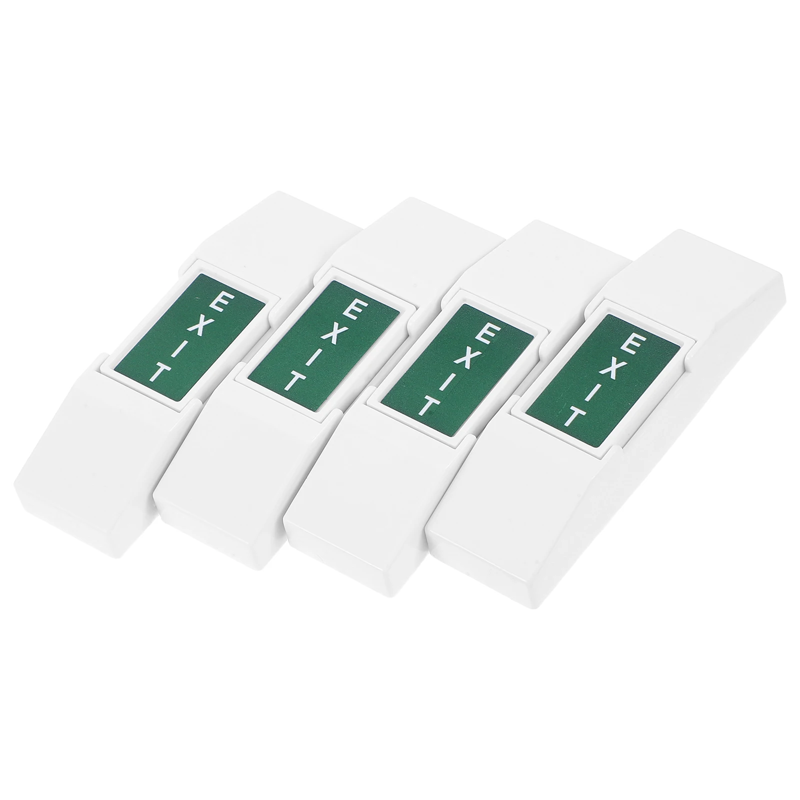 4pcs Emergency Exit Button Switch Sturdy Longterm Stability Easy Installation For Office Store Access Control High Visibility