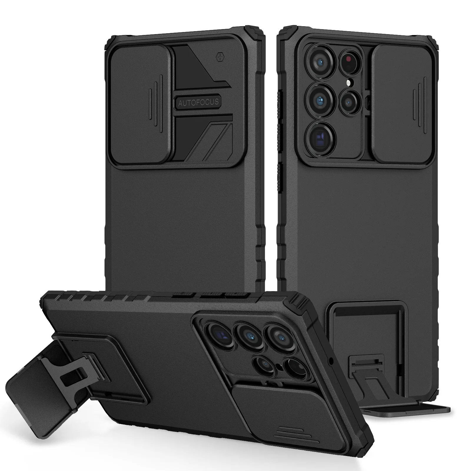 Slide Camera Protection Armor Phone Case for Samsung Galaxy S25 Edge S21 S22 S23 S24 Ultra Plus A56 A36 A16 A06 A55 A35 A15 A54