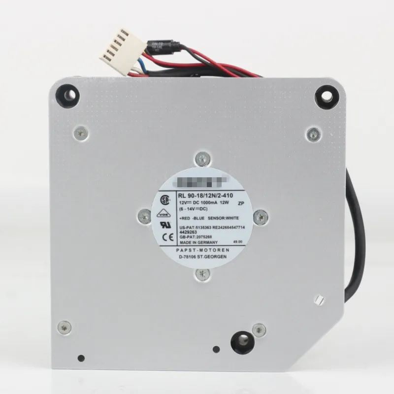 Original Germany 5V 24V 48V DC 12V 1000mA 12W AC EC 12032 120X120X32mm 12CM Elevator Turbine RL 90-18/12N/2-410 Cooling Fan
