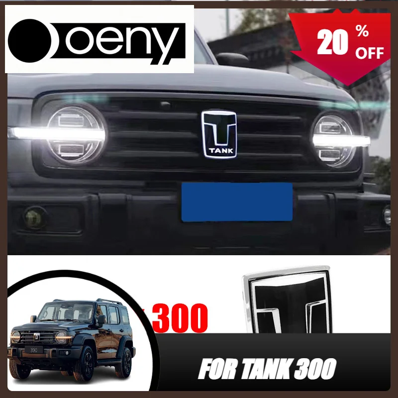 

Fit For Great Wall TANK 300 Tank 300 Car Logo Sticker With Light Medium Screen Logo LED Light Streamer Exterior Accessories