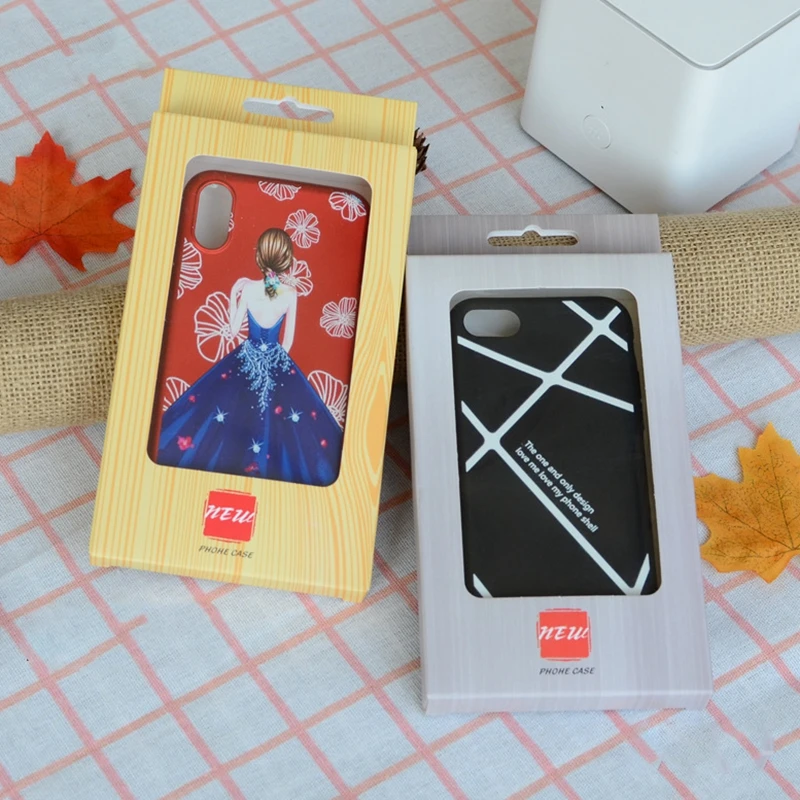 Phone Case Packaging Box Kraft Paper Box Cardboard Box Universal Phone Cover Box Gift Box 50Pcs 100Pcs 200Pcs 500Pcs