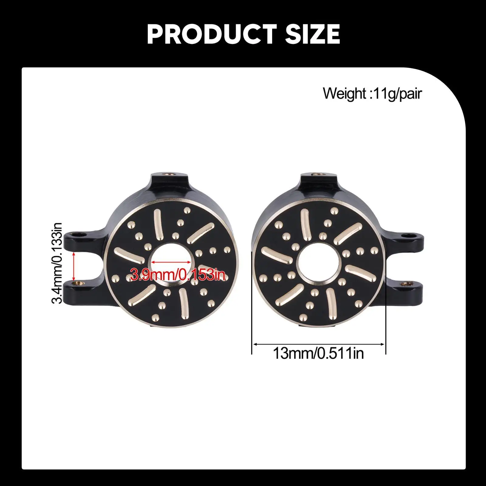 

Латунные поворотные кулаки для радиоуправляемых краулеров 1/32: Изящные, высокопроизводительные, легкие мини-аксессуары для модернизации (замена)