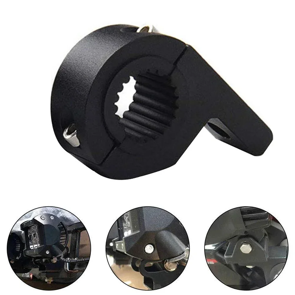 2pc Motorbike LED Light Bar Clamps Plastic Brackets Tube Clamp Mount Kit For Motorcycle Fog Light Mount Motorcycle Accessories