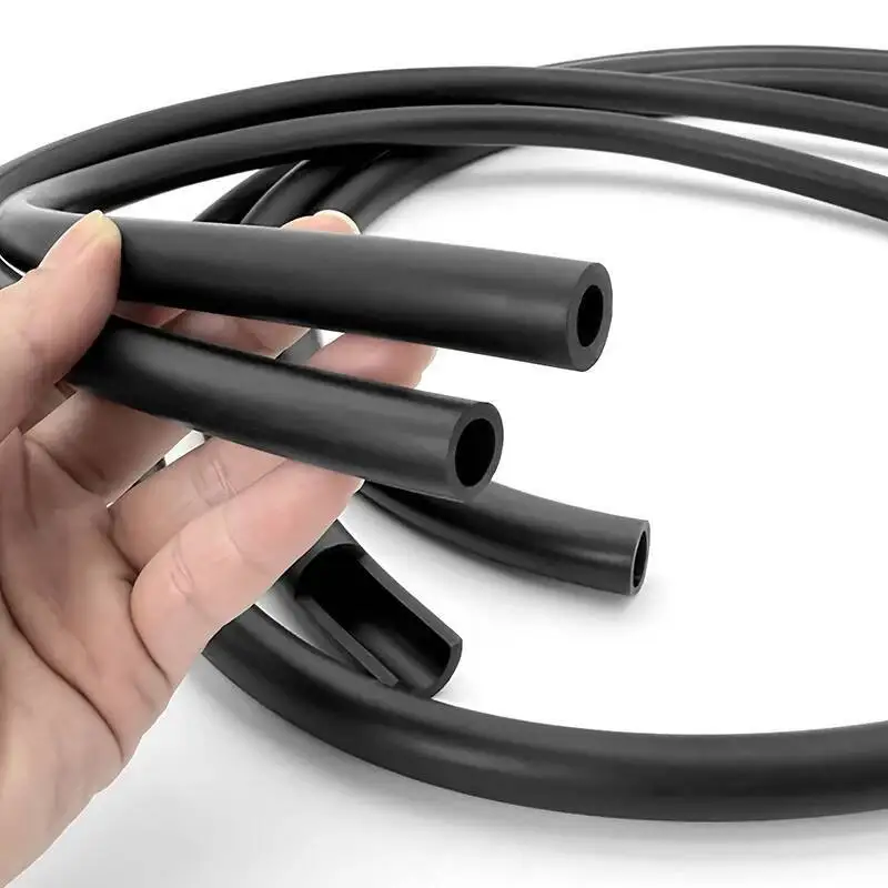ID2/3/4/5/6/8/10Mm Vitons Rubber Hose Fluororubber High Temperature Corrosion Resistance Oil Pipe 5M FKM Tube