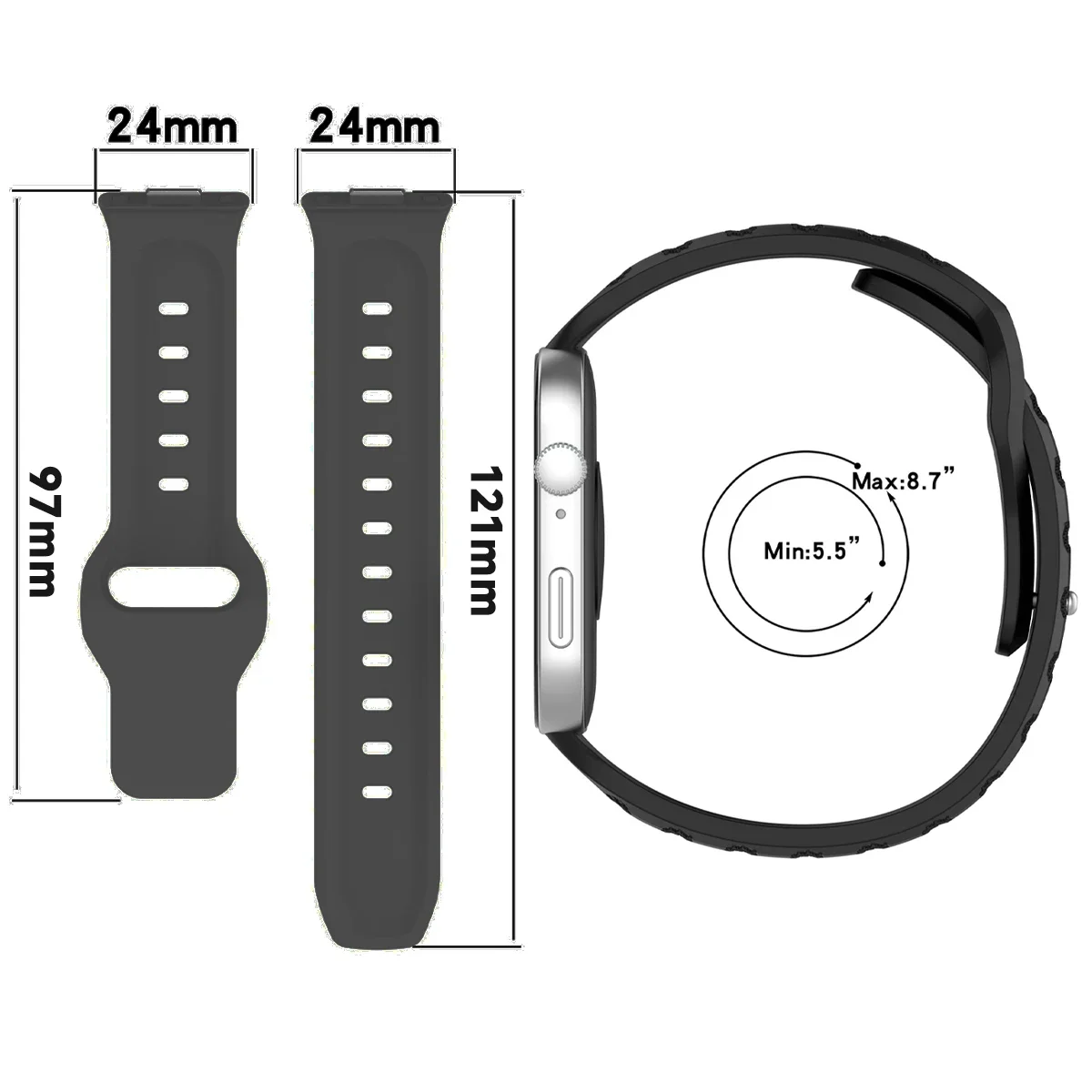 Pulsera de silicona para Huawei Watch Fit 3, Correa de reloj deportivo, accesorios de pulsera