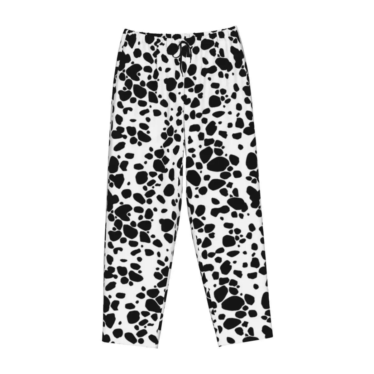 Custom Dalmatian Dog Texture Women Pajama Pants Lounge Sleep Sleepwear Bottoms with Pockets