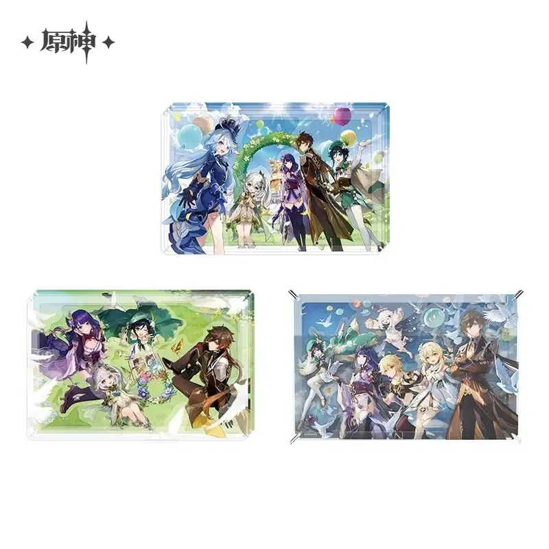 Anime game Genshin impact offizielle Merch Mihoyo Original Jubiläums kollektion Acryl Foto Weihnachten und Halloween Geschenke