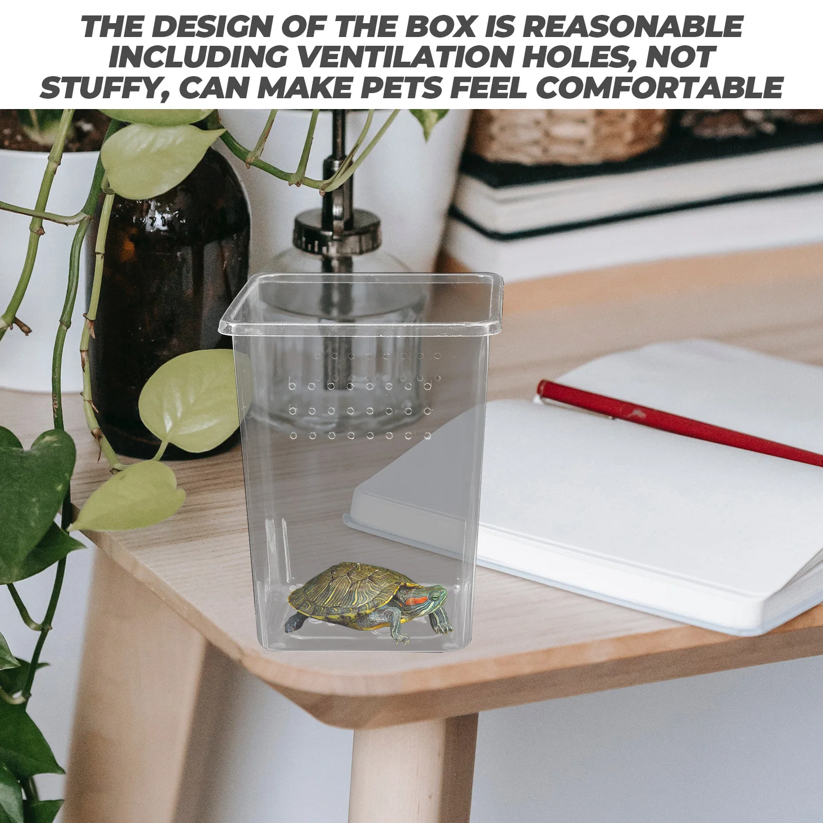 

3Pcs Reptile Breeder Boxes High Visibility Small Enclosures Lightweight Feeding Habitat Incubators for Spider Tarantula Corn