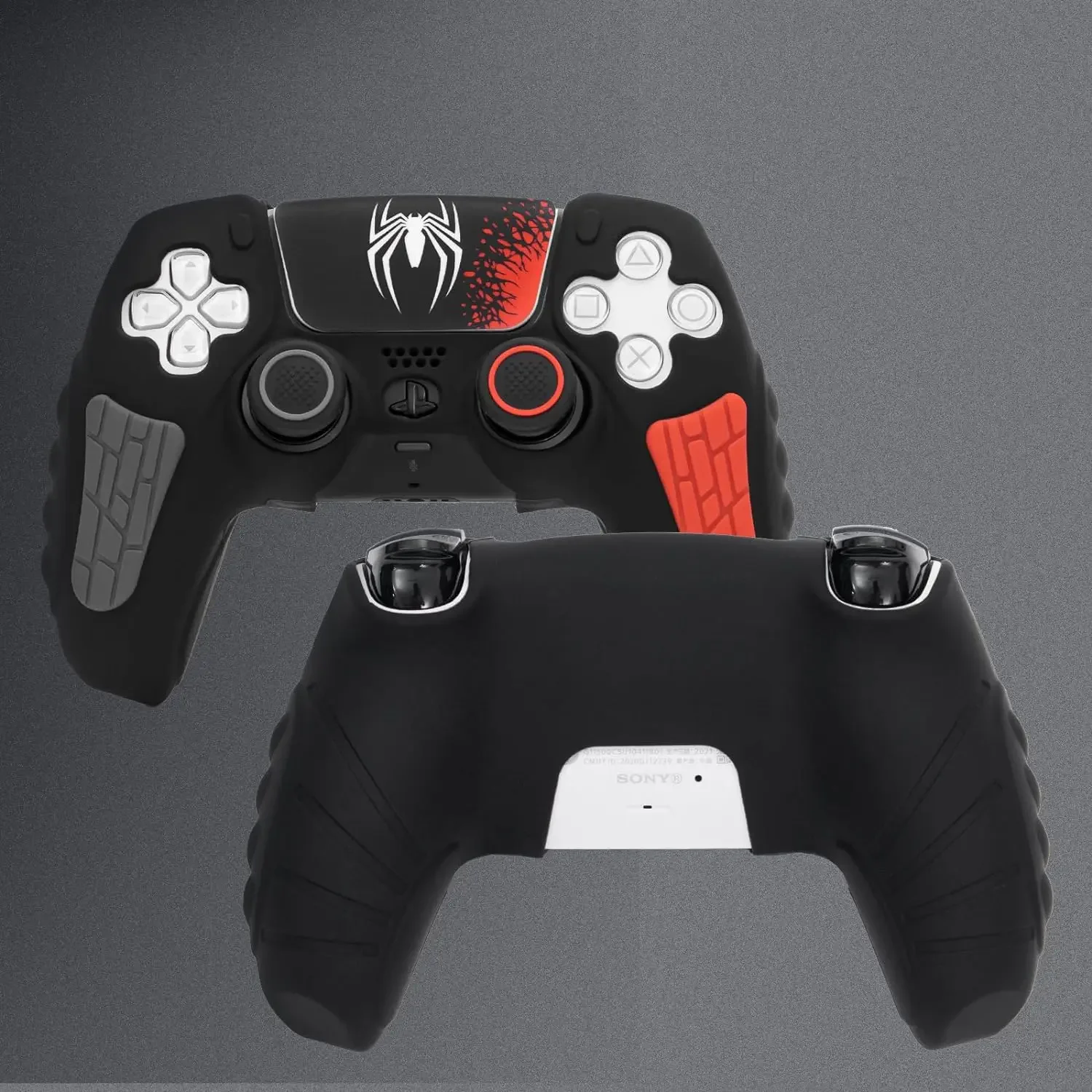 عدم الانزلاق سيليكون لينة حامي ملصق الجلد لسوني Dualsense 5 PS5 أذرع التحكم في ألعاب الفيديو حالة الإبهام عصا قبضة غطاء الوفير غطاء #3