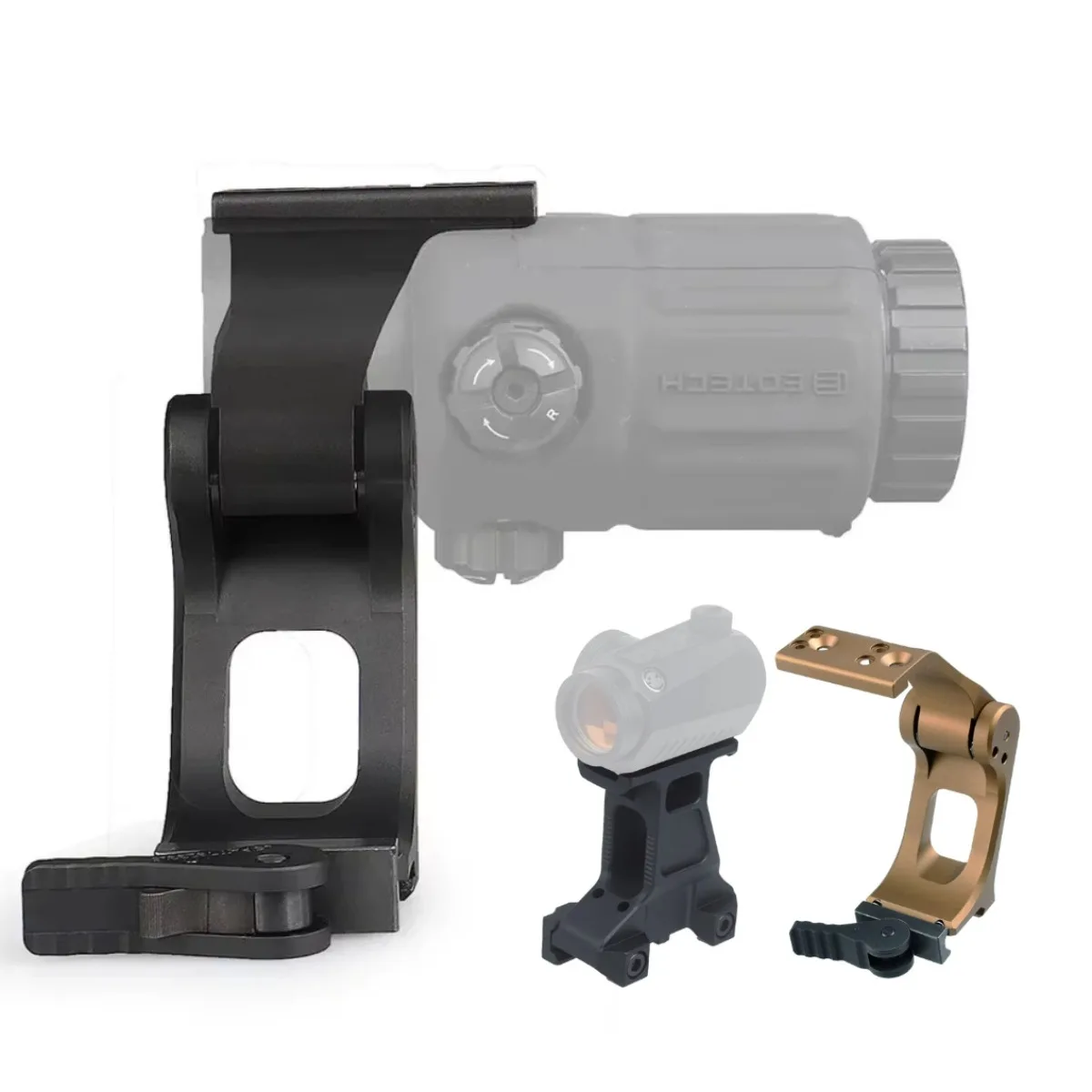 T01 T02 Support de montage rapide pour lunette de visée à point rouge UNITY, support universel pour lunette de visée à point rouge RM, pour G23 G30 G33 G43 G45, loupe