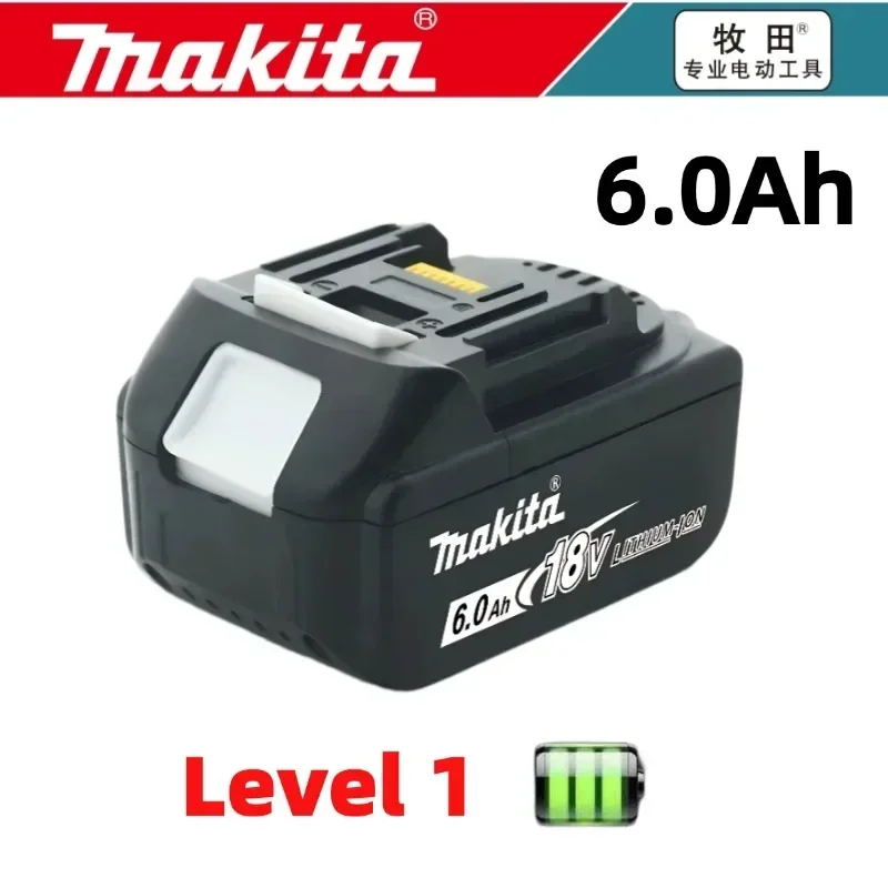 Origineel met oplader BL1860 Oplaadbare batterij 18V 6.0Ah Lithium Ion voor Makita 18v batterij 6Ah BL1850 BL1880 BL1860B LXT400
