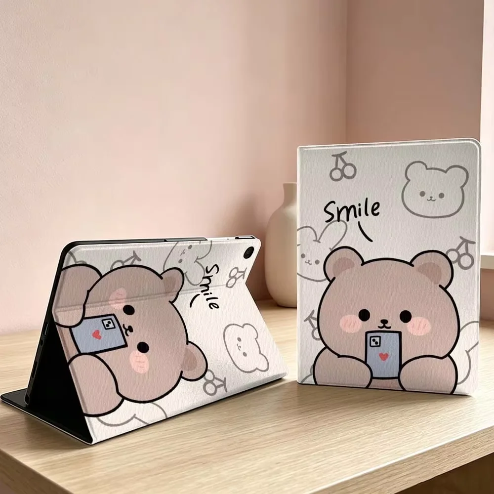 Cute Bear Rabbit Pig Pattern For Samsung Galaxy Tab S11 S10 S9 S8 S7 S6 A11 A9 A8 A7 Ultra Lite FE Plus Inch Tablet Case Soft