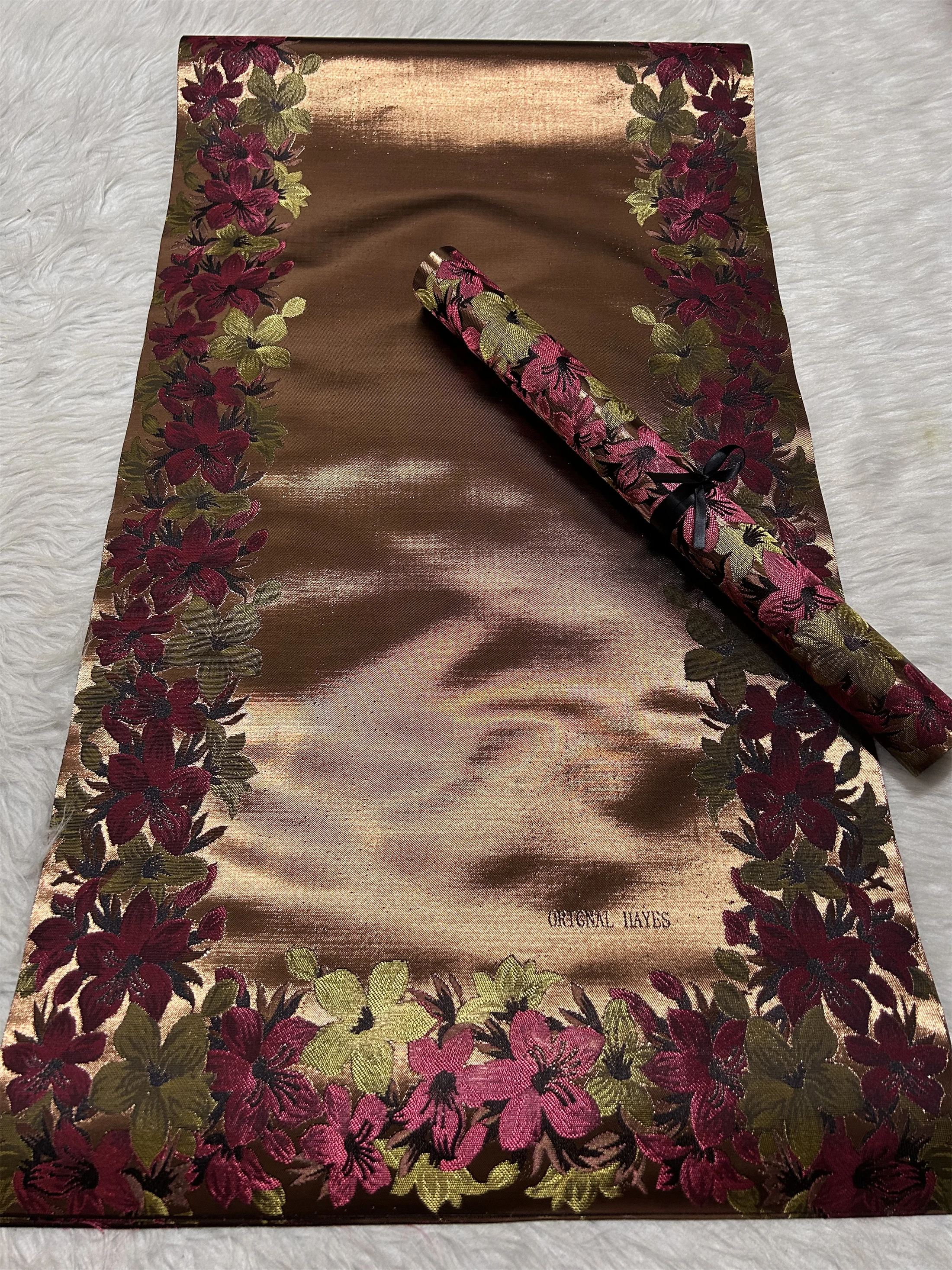 2026 Latest High Quality African Sego Head Tie Wrapper Hat Materials Swiss 3D SEGO Gele And Ipele Golden For Wedding 2pcs/bag