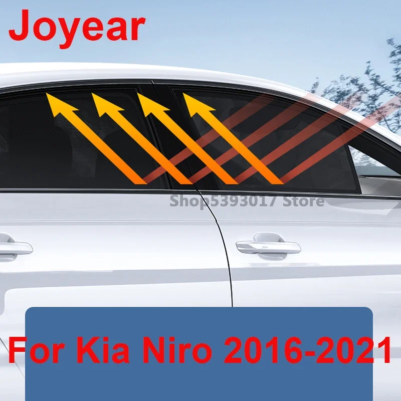 

For Kia Niro 2016-2021 Car Magnetic Side Window SunShades Shield Mesh Shade Blind Car Window Curtian Protection Accessories