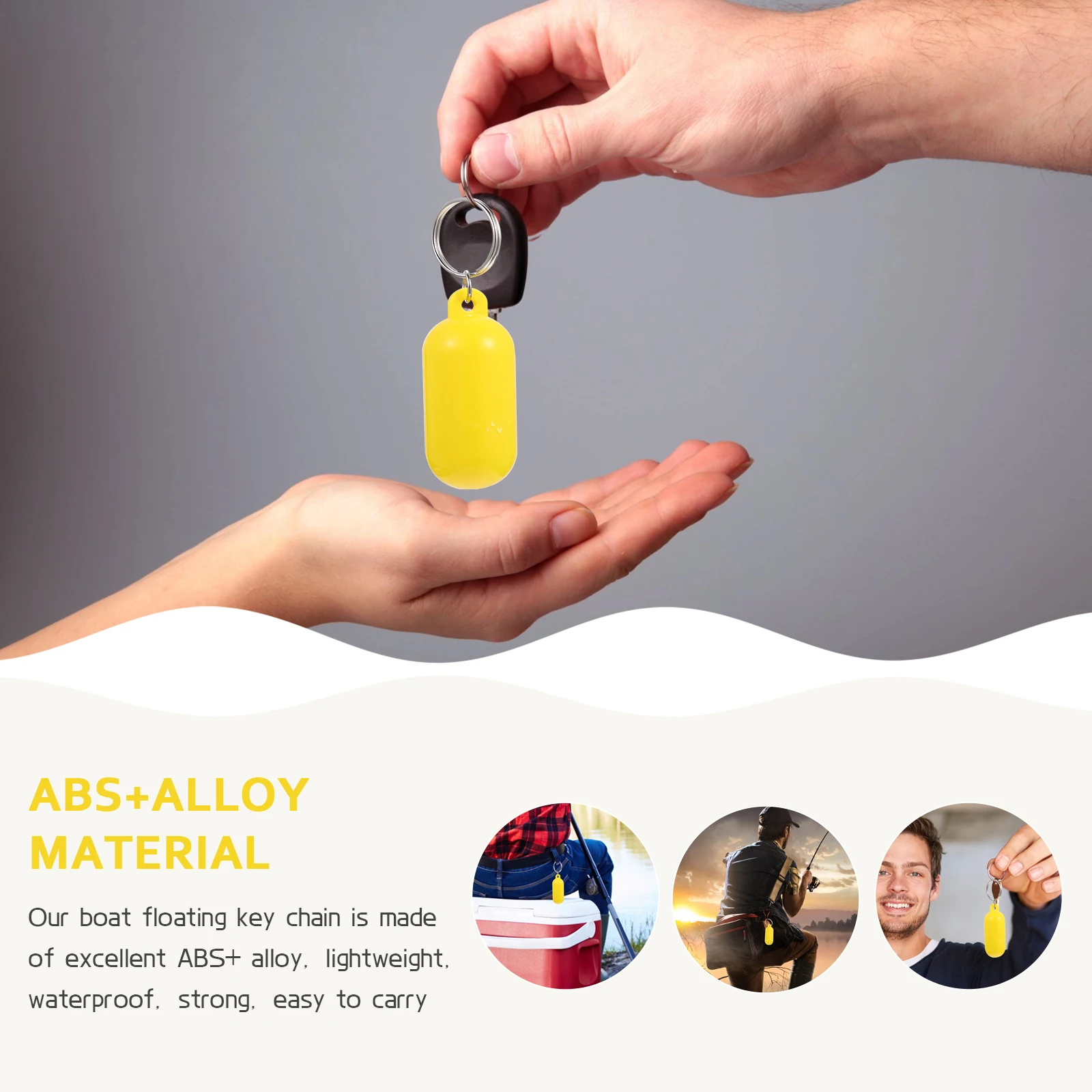 

6 Pcs Bags Anti-sinking Keychain Work Carabiner for Keys Alloy Backpack Boating