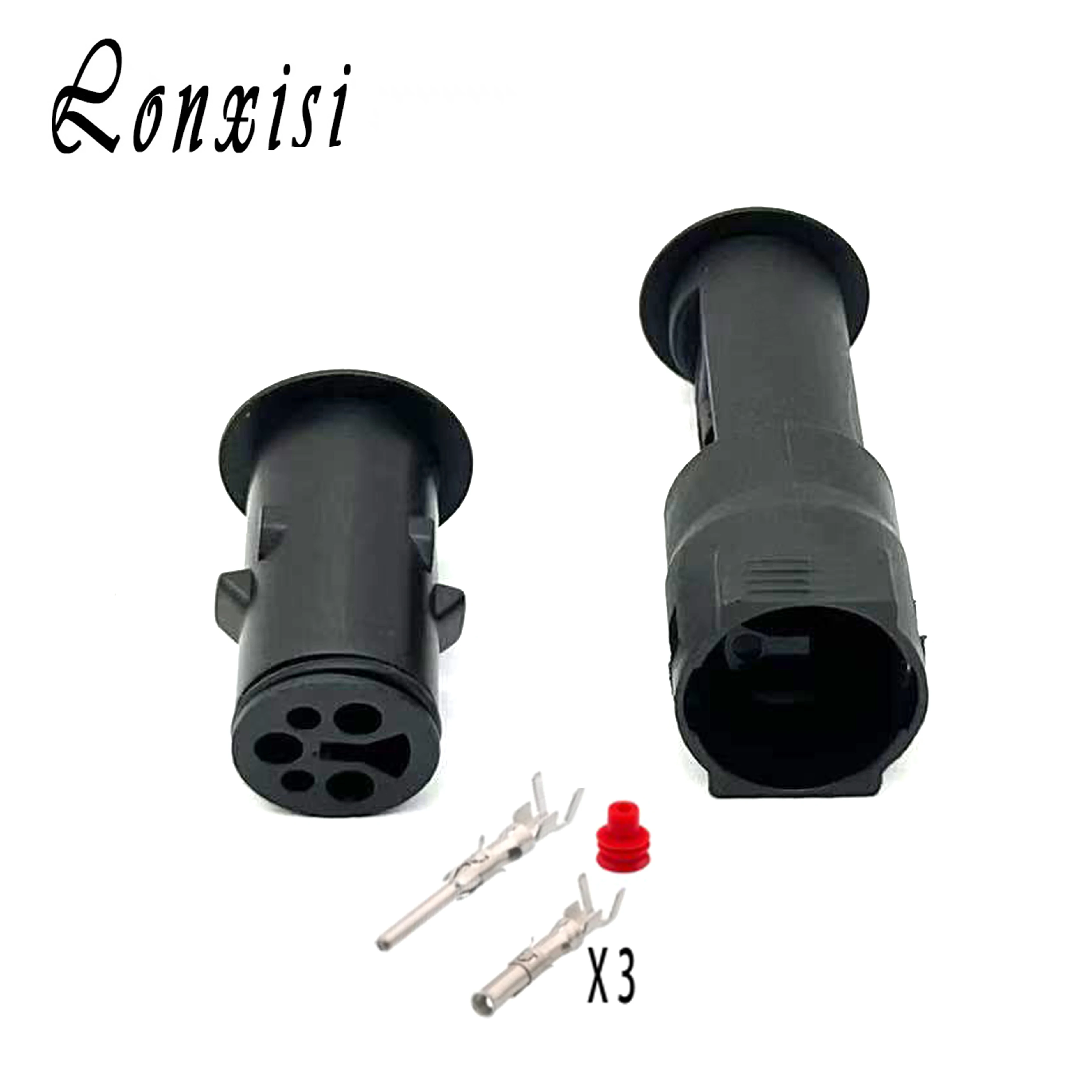 

1/5/10/20 Sets 3 Pin 1-926554-1 TE Car Male Female Waterproof Connector Plug Round Sheath DJ3031-1.5-11/21