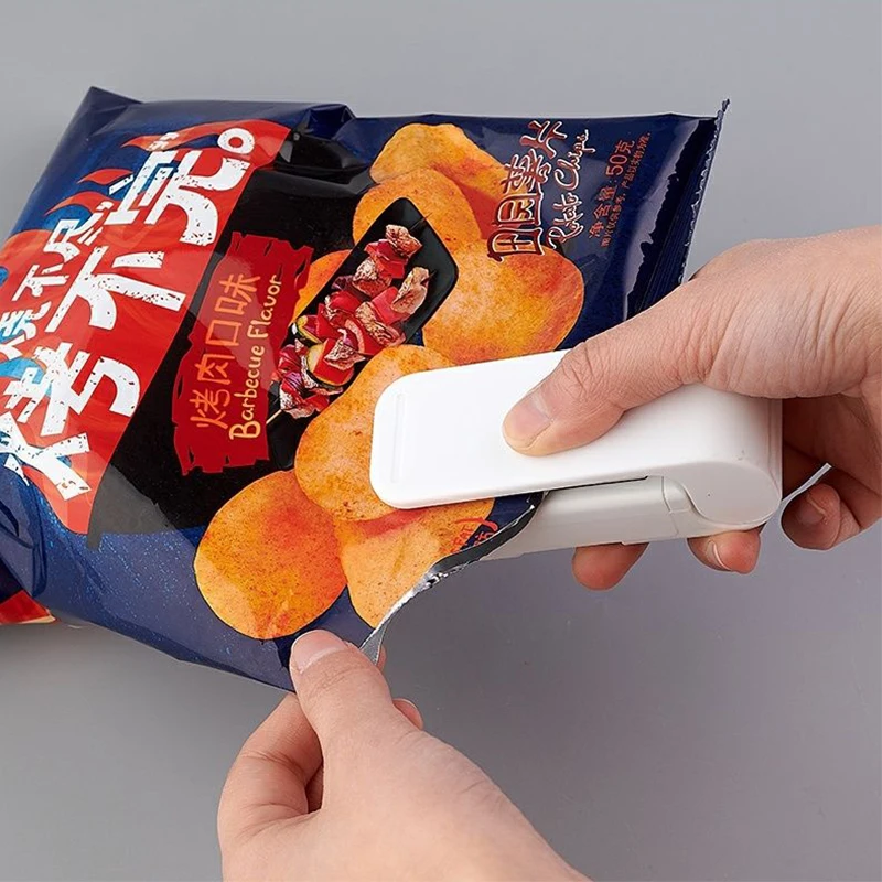 

Mini Heat Vacuum Bag Sealing Machine Portable Handheld Package Sealer For Plastic Bags Food Saver Storage Kitchen Accessories