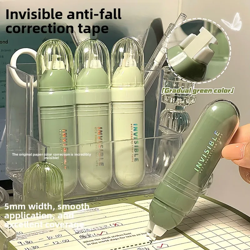 Cinta Correctora de Color Degradado de Alta Calidad, Cinta Correctora Tipo Bolígrafo Resistente a Impactos, Estilo Ins, Exclusiva para Estudiantes