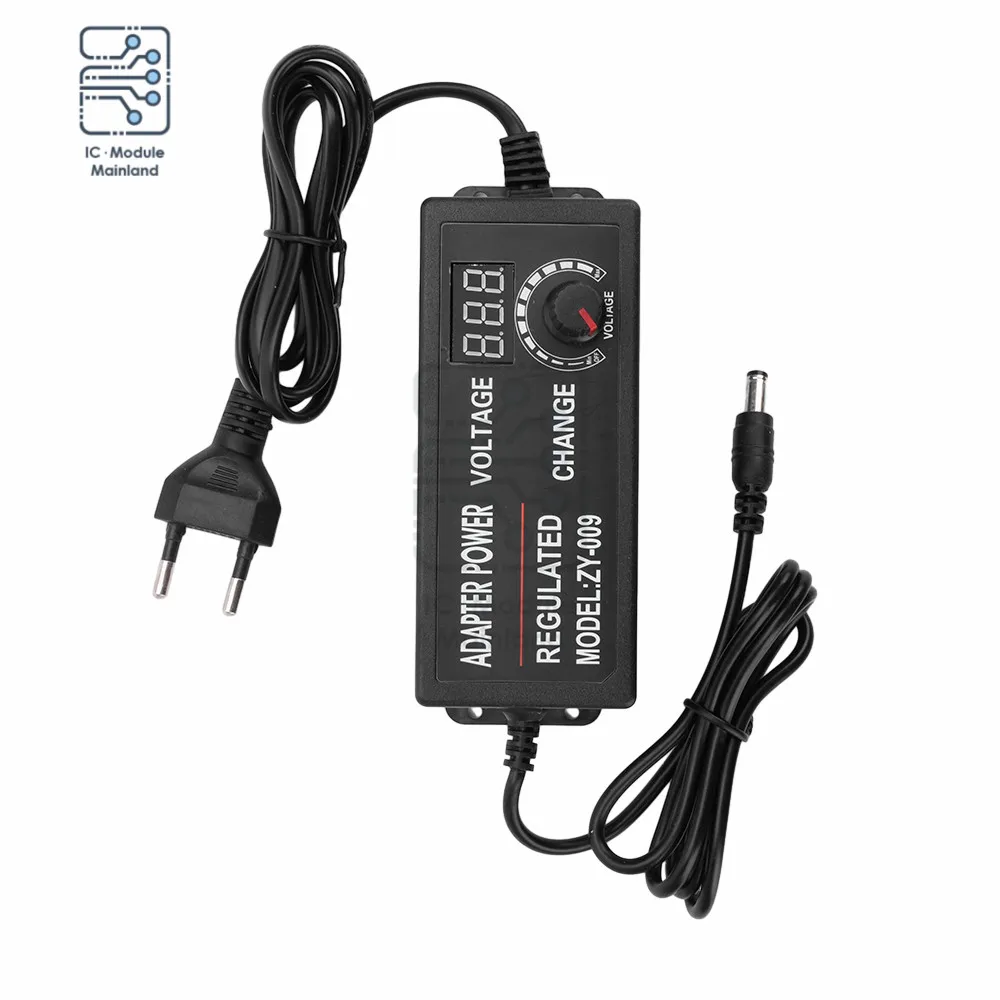 AC100-240V to DC 3V 5V 6V 9V 12V 15V 18V 24V 3A 5A Adjustable Power Supply Adapter High Power Display Switching Power Supply