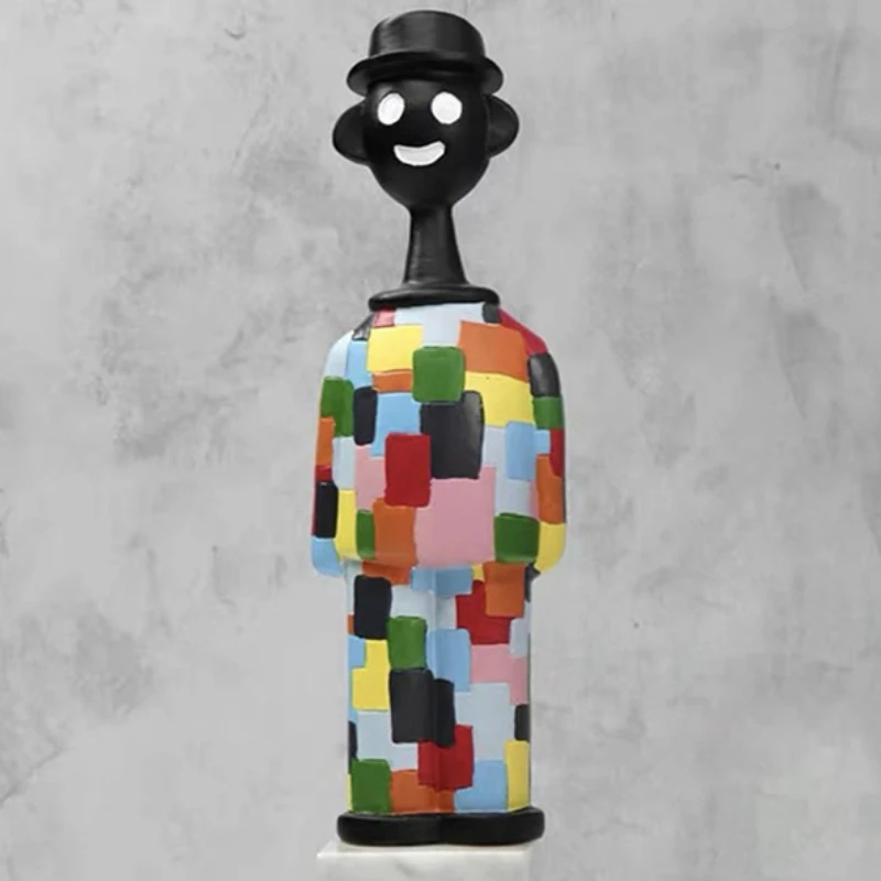 

Современные креативные фигурки из смолы, красочные минималистичные настольные скульптуры, поделки, настольные миниатюры, художественный эстетический подарок для детей, домашний декор