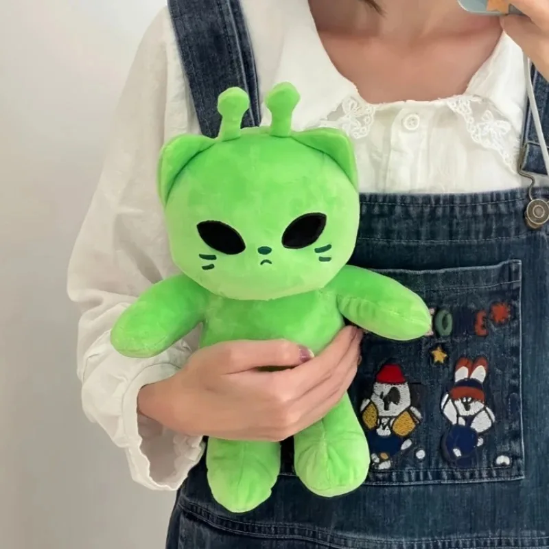 New Cute Alien Cat Plush Toy Soft Kitty Plush Doll Kawaii Stuffed Animal Pillow Home Decor Couple Gift for Child Companion Gift