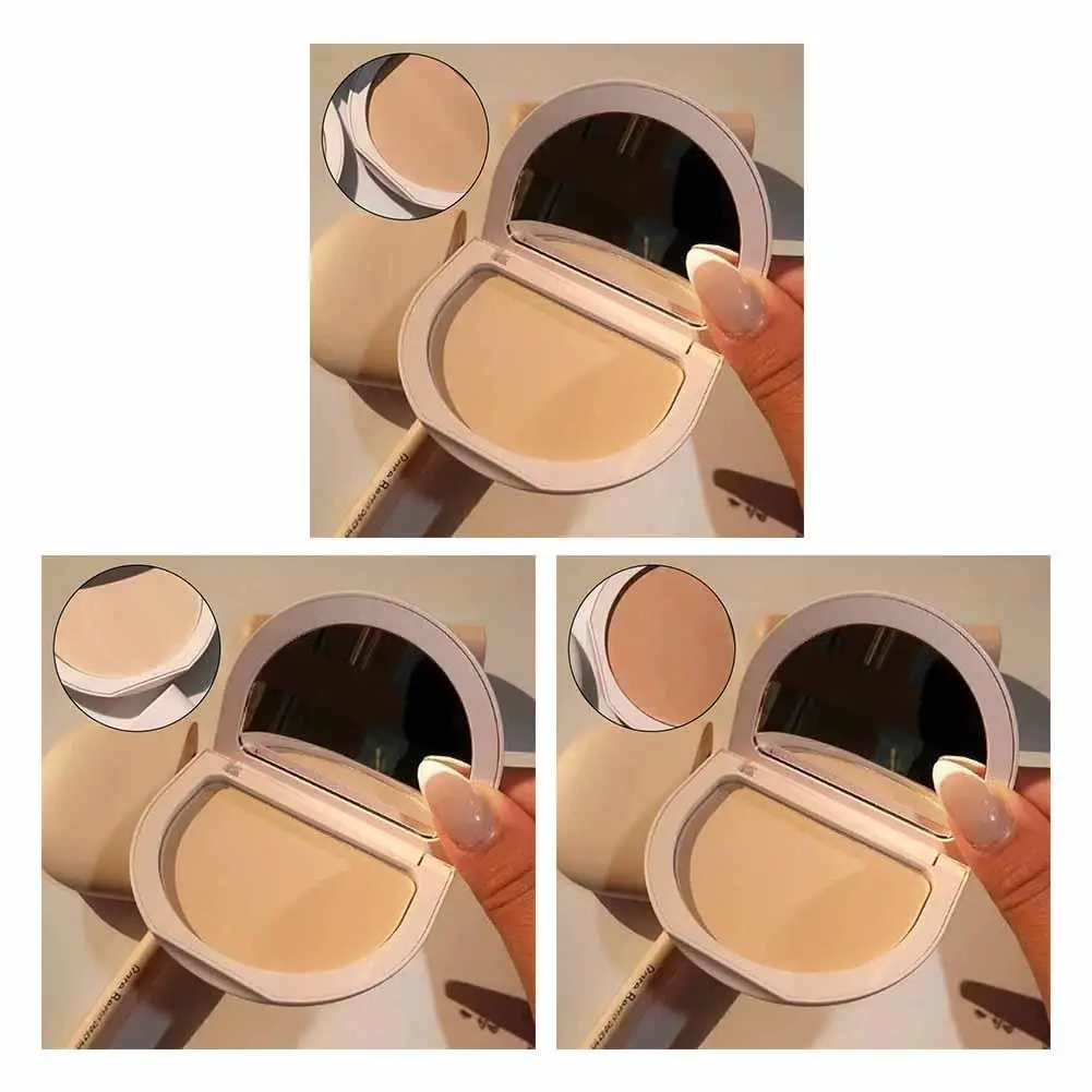3 couleurs maquillage poudre pour le visage éclaircir contrôle de l'huile maquillage nu poudre pressée fond de teint Base de maquillage cosmétiques