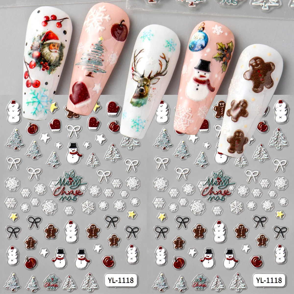 2 قطعة رجل ثلج لطيف عيد الميلاد مسمار ملصق الزنجبيل رجل شجرة عيد الميلاد الشتاء الثلج نجوم ذاتية اللصق مسمار الشارات جديد يي #4