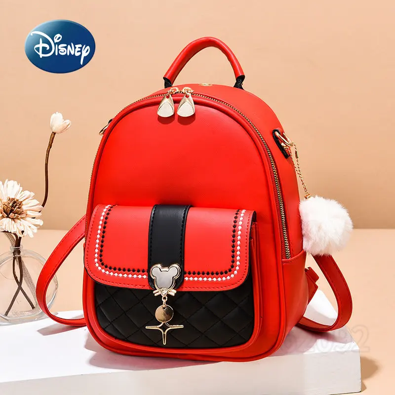 Imagem -03 - Disney-mickey Mochila Feminina de um Ombro Bolsa Tiracolo dos Desenhos Animados Mini Moda Viagem de Lazer Nova