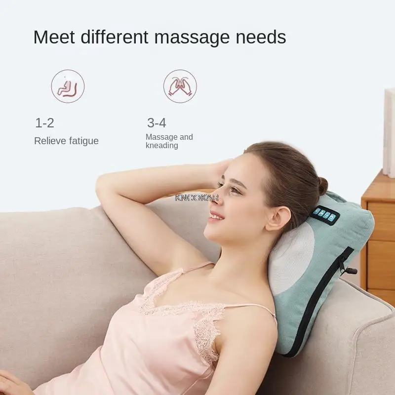 Multifunctional electric massage, lumbar pillow, backrest, hot compress, massage, lumbar support, and lumbar spine protection