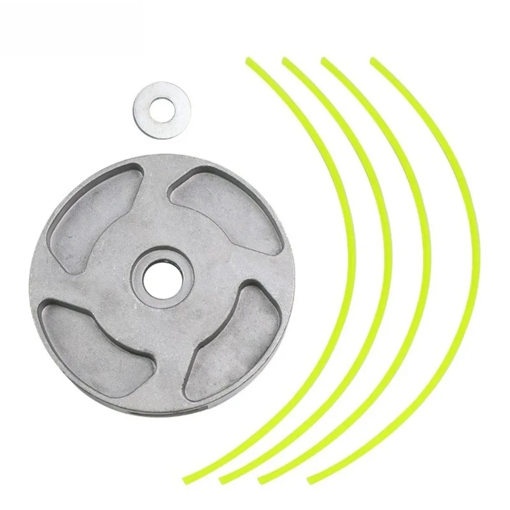 Universal Aluminum Lawn Trimming Head with 4-wire Brush Cutting Threaded Nylon Lawn Cutting Wire Head Grass Cutting Grass Cuttin