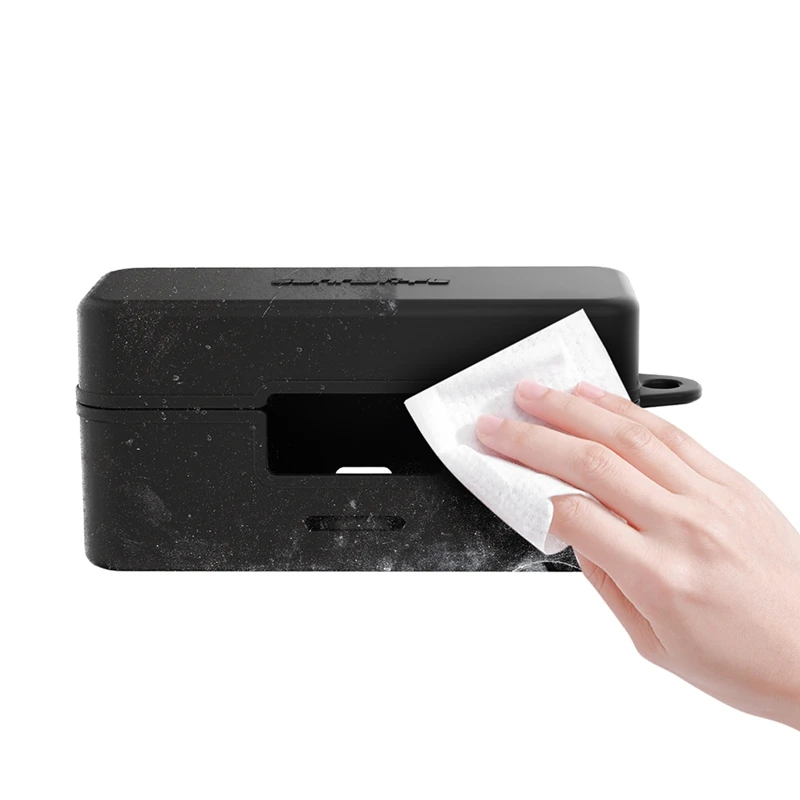 حافظة شحن SUNNYLIFE حافظة واقية للميكروفون اللاسلكي مقاومة للسقوط ملحقات مقاومة للاهتراء لـ DJI Mic 2